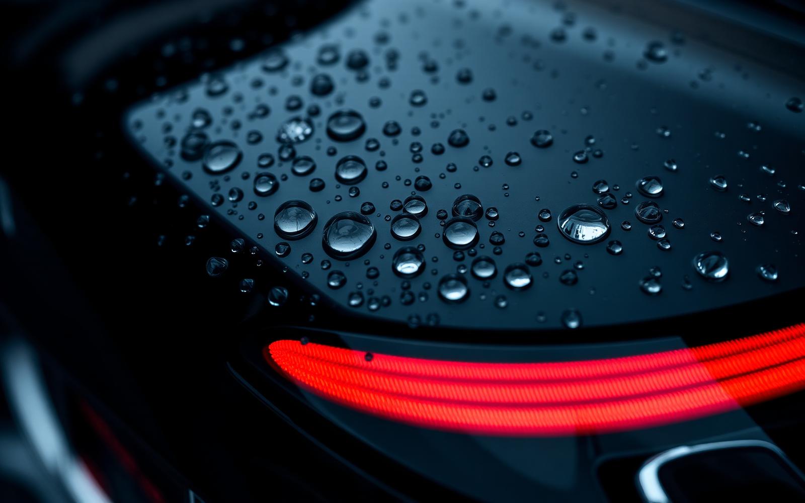 Water beading on ceramic coating
